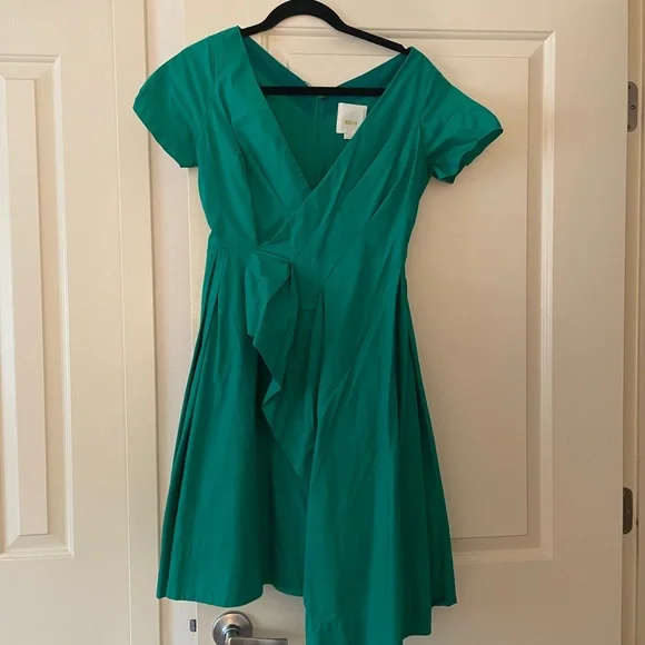maeve dress green Maeve Pleated Midi Dress: Floral Midi Dress, Sundress, Plisse Dress, Blue  Midi, Green Midi, Summer Dress main image 0